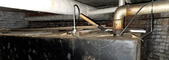 mazouttank in kelder verwijderen