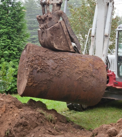 project ondergrondse mazouttank verwijderen
